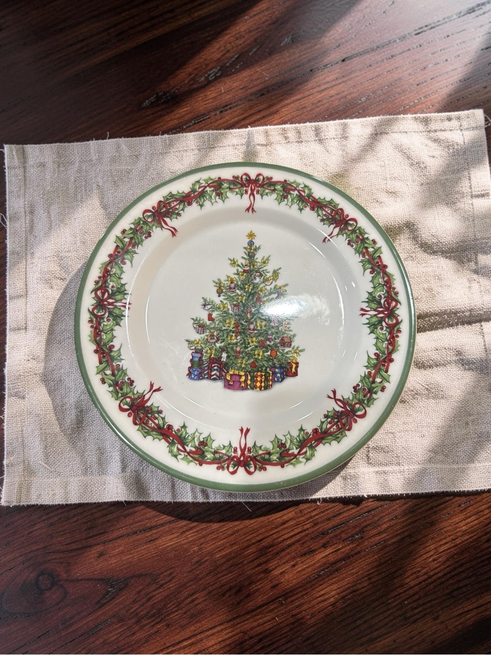 Holiday Celebrations by Christopher Radko Christmas Tree Plate -